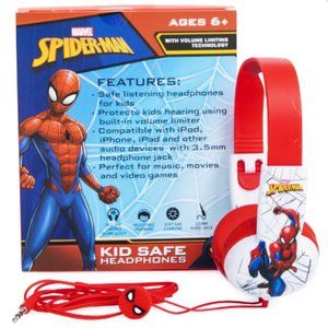 Marvel Spiderman Kid Safe Headphones